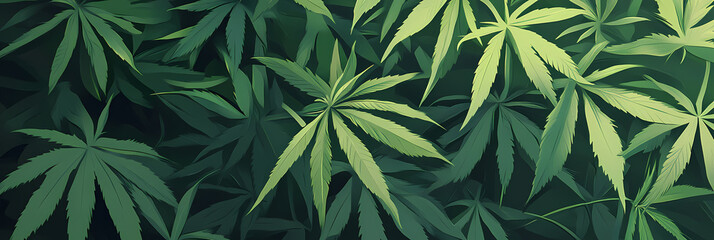 Anime Weed Leaf Design – Chill Cannabis Aesthetic Background