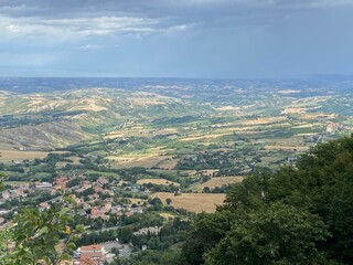 Fototapeta premium view of the city landscape in Italy