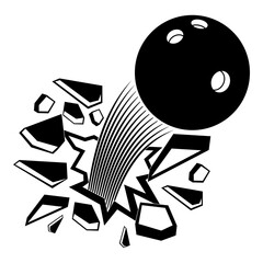 Smashing Bowling Ball