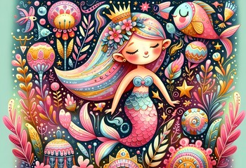Fototapeta premium Estrellas Mágicas: Sueños y Fantasía