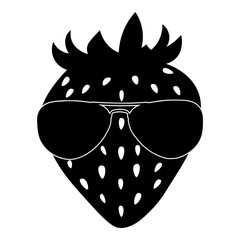 Strawberry In Sunglasses
