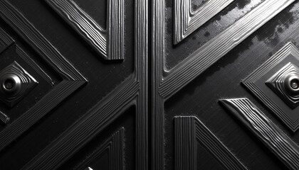 Obraz premium Abstract metallic textures reflecting light adding a sleek and modern look to your desktop or phone wallpaper background.