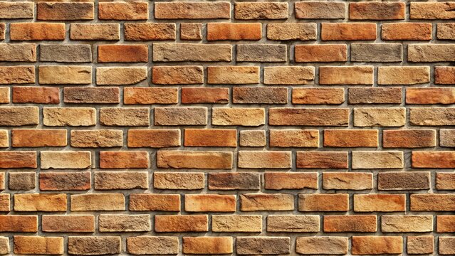 Textured brick wall background with earthy tones and weathered appearance 