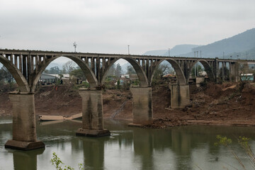 Fototapeta premium old bridge over the river