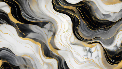 Luxury Marble- A seamless pattern mimicking the look of marble with swirling veins of white