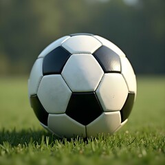 Fototapeta premium Rich, traditional, artistic feel, foot ball closeup high resolution mockup and plain background dramatic