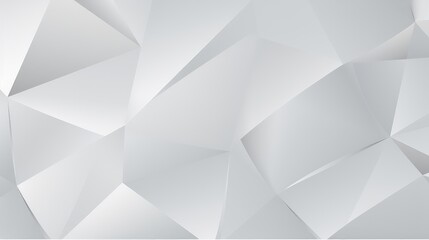 Fototapeta premium Abstract geometric background with white and gray facets.