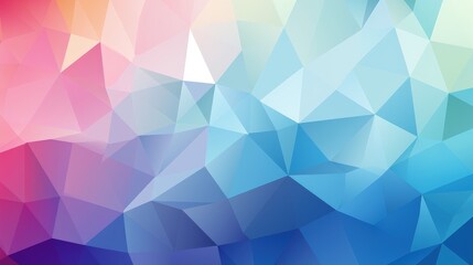 Obraz premium A colorful abstract polygonal background with a gradient from pink to blue.