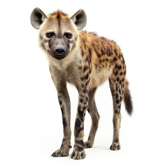  A hyena stands in front of a white background © TheosArtTavern