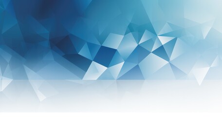 Obraz premium A geometric abstract background featuring shades of blue and white.