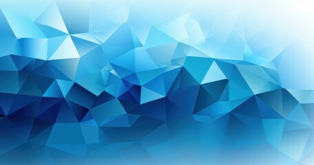 Fototapeta premium A geometric blue abstract background featuring various shades and shapes.