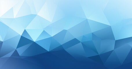 Obraz premium A geometric abstract background featuring various shades of blue in a triangular pattern.