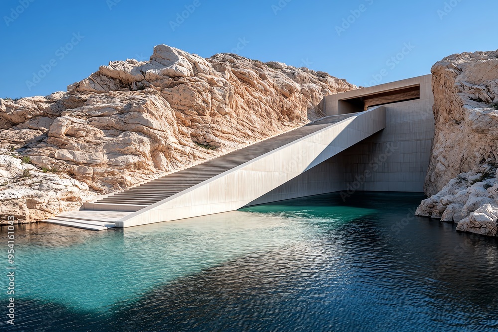 Aufkleber cost-effective hydropower and sustainable energy are showcased in a minimalist design focusing on th