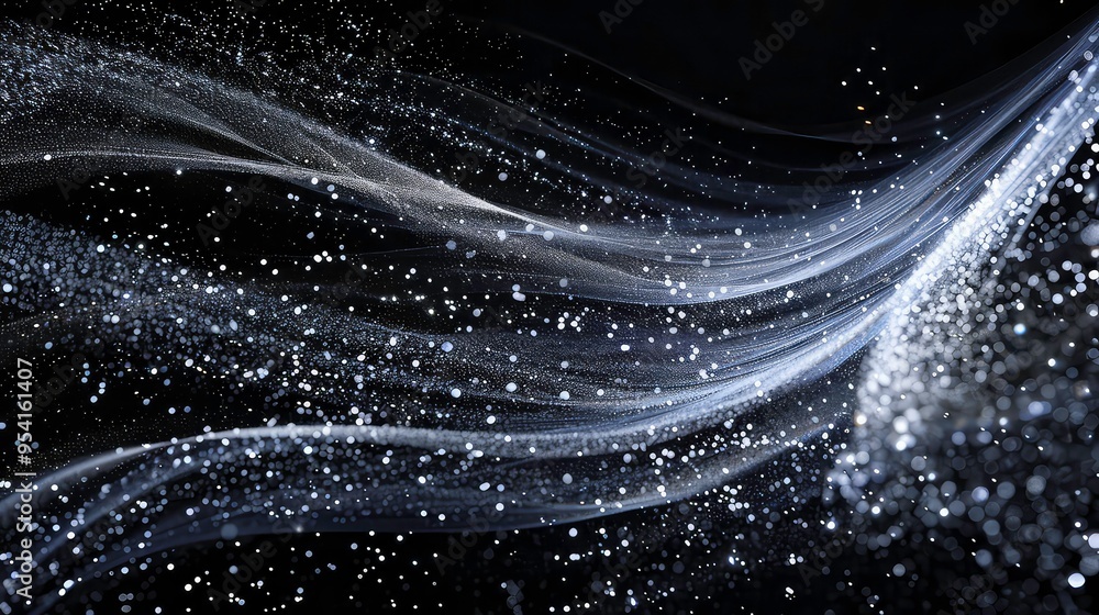 Aufkleber abstract background with light streaks and bokeh effect.