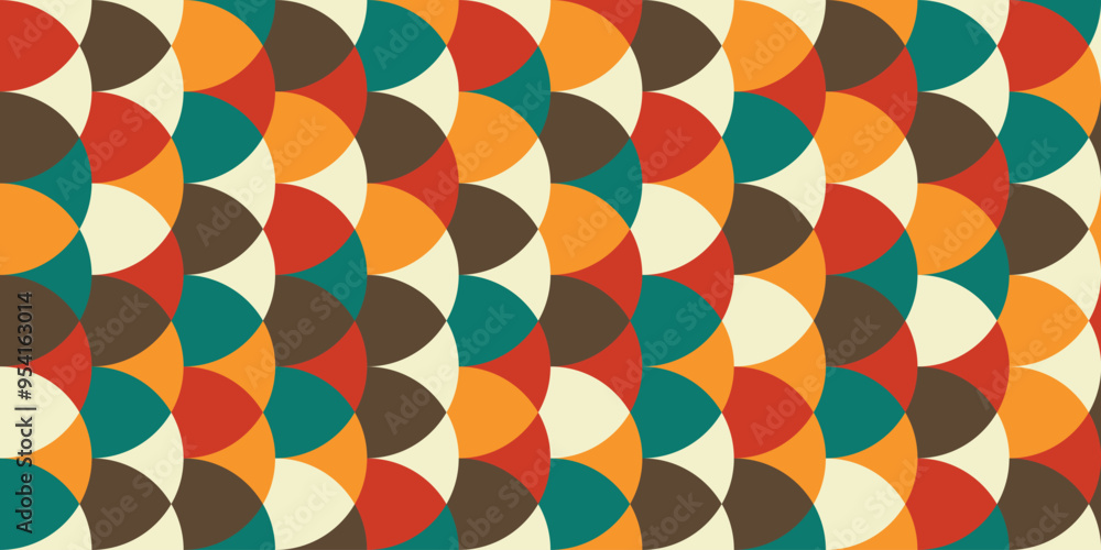 Poster abstract geometric pattern background, abstract pattern background with retro color theme,abstract c