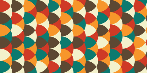 Abstract geometric pattern background, abstract pattern background with retro color theme,abstract circle pattern.