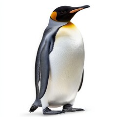 Obraz premium A penguin stands on a white background