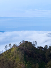 Sunrise on Mount Penanjakan looking towards Mt Bromo, Java, Indonesia