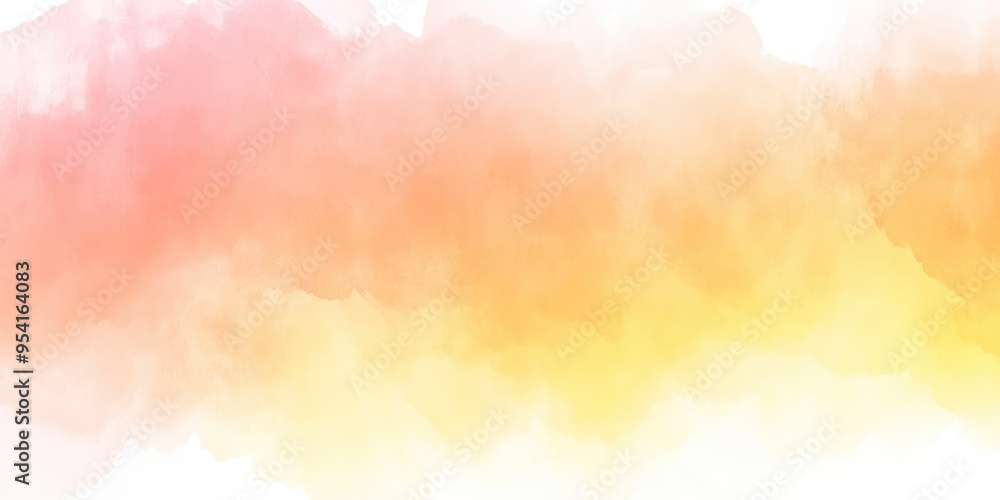 Poster experience a soft peach and apricot watercolor background with delicate gradients that blend seamles