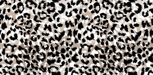 Leopard and zebra pattern design, illustration background. Textile print pattern. Painting abstract pattern.