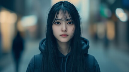 Obraz premium 若い日本人のモデルの女性