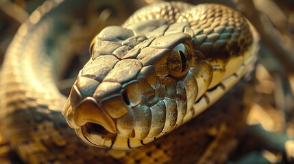 Obraz premium Images of natural wildlife snake. Stock photo images of majestic snake in the wild.