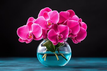 Orchids, vibrant magenta, striking colors command attention in any floral composition