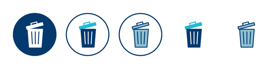 Trash icon vector isolated on white background. trash can icon. Delete icon vector