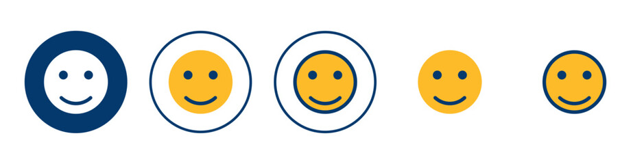 Smile icon vector isolated on white background. Smile vector icon. Emoticon Icon vector. Emoji