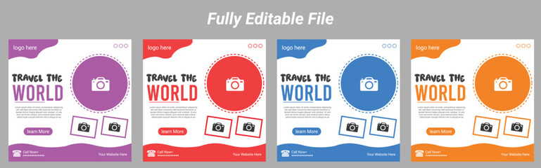 Travel Social Media Post Design