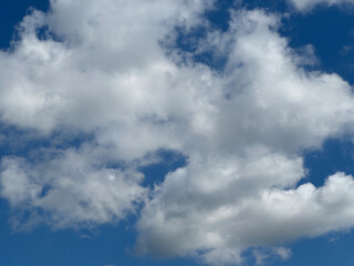 Fototapeta premium Ceu Azul com lindas nuvens brancas