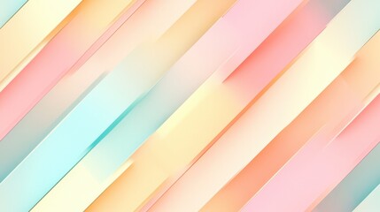 Fototapeta premium A vibrant abstract pastel background with diagonal gradient stripes in soft colors, perfect for creative design and artistic projects.