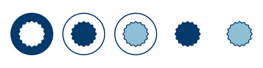 Badge icon vector isolated on white background. Awards icon. Achieve. Stamp