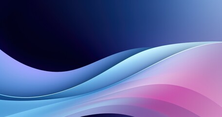 Obraz premium A smooth gradient background featuring flowing curves in blue and pink tones.