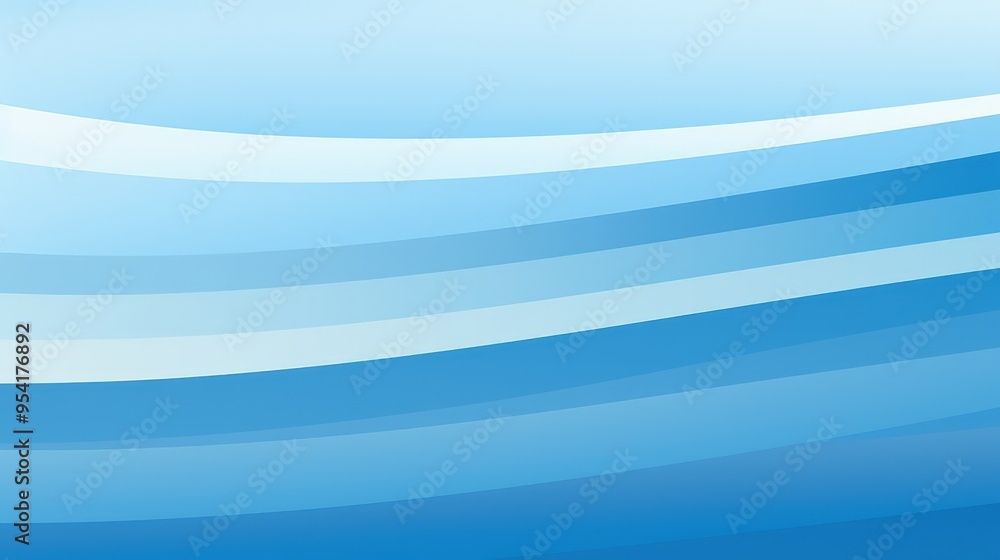 Poster a smooth gradient of blue waves creating a calming and serene background.