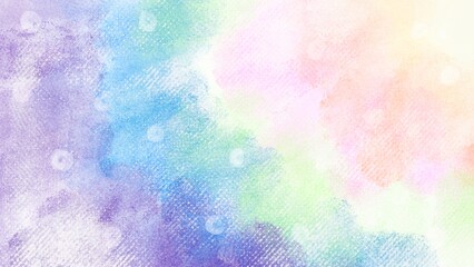 Hand drawn cute pastel background in girly and unicorn style.  Happy backdrop can use for card or wallpaper.