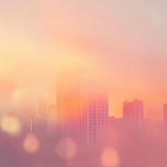 Fototapeta premium Cityscape at Sunset
