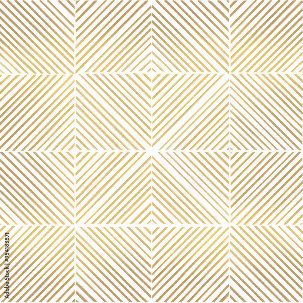 Poster A patterned design featuring diagonal lines in gold tones, creating a modern aesthetic.