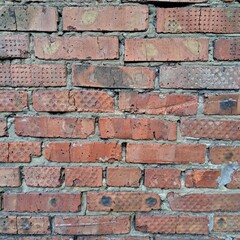 Obraz premium old red bricks wall photo image 