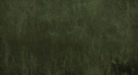Fototapeta premium Dark green grunge interior wall backdrop dirty blank aged limestone texture with spray paint. black and green grunge background and abstract dark green material texture backgrounds