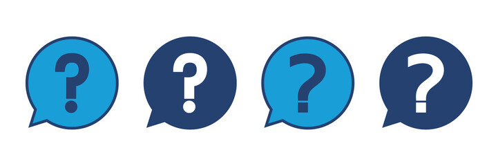 Question icon vector. question mark icon vector.