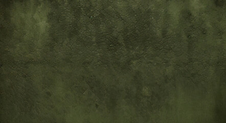 Dark green grunge interior wall backdrop dirty blank aged limestone texture with spray paint. black and green grunge background and abstract dark green material texture backgrounds