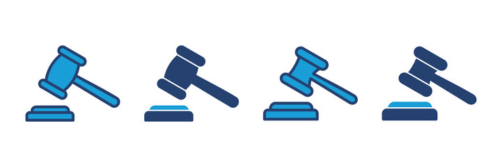 Gavel icon vector. judge gavel icon vector. law icon vector. auction hammer