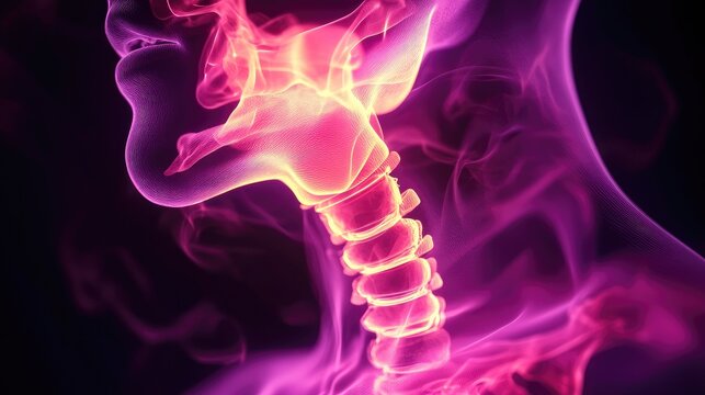 rendering of the esophagus and lower esophageal sphincter, focusing on its role in preventing acid reflux