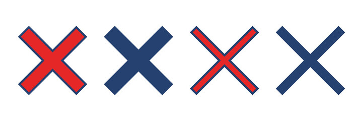 Obraz premium Close vector icon. Delete icon vector. cross sign