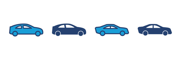Car icon vector. car vector icon. small sedan