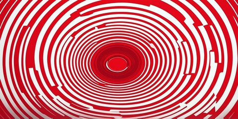 Fototapeta premium abstract vector concentric circles with white to red gradient background
