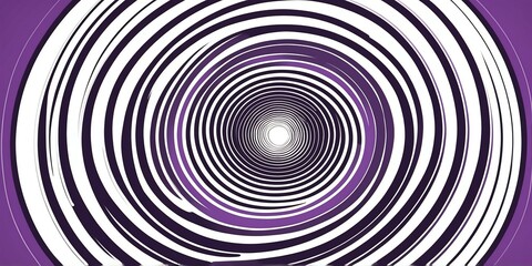 Obraz premium abstract vector concentric circles with white to purple gradient background