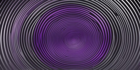 abstract vector concentric circles with purple to grey gradient background