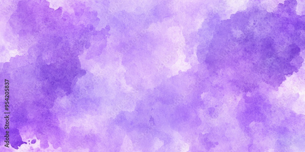 Poster dreamy watercolor background texture in soothing lavender and mauve with soft gradients creating a s